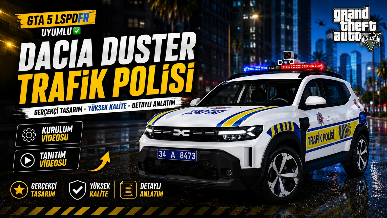 Dacia Duster Trafik Polisi Aracı