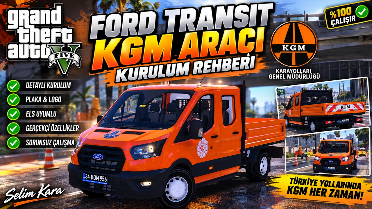 GTA 5 Ford Transit KGM Karayolları Aracı