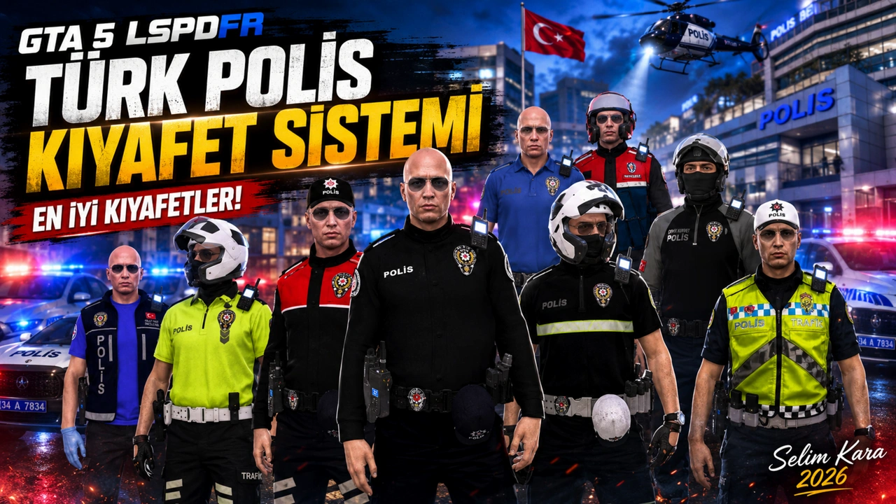GTA 5 LSPDFR Türk Polis Kıyafet Sistemi